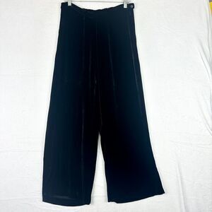 Citron Santa Monica Relaxed Silk Blend Velvet Pants Size Medium Lagenlook